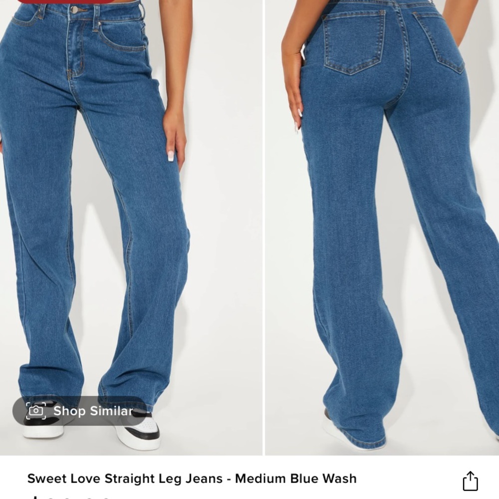 FASHION NOVA straight leg jeans